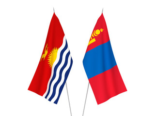 Mongolia and Republic of Kiribati flags