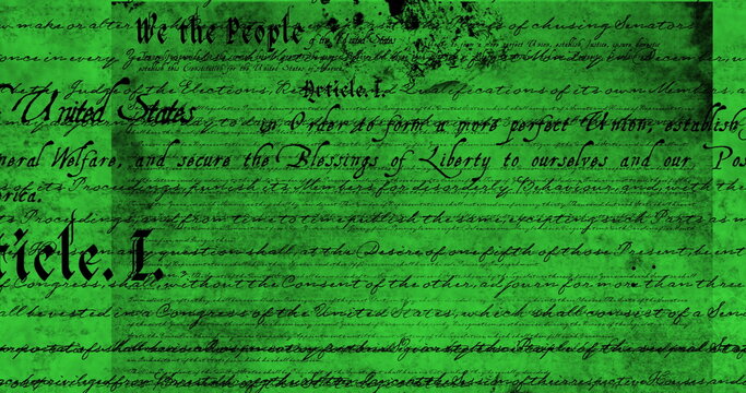 Written constitution of the United States 4k - Powered by Adobe