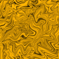Fluid marble effect pattern. Abstract background. Liquid gold modern illustration design, suminagashi art.