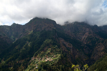 clouds over the mountains