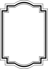 Antiker Rahmen auf einem isolierten weißen Hintergrund.