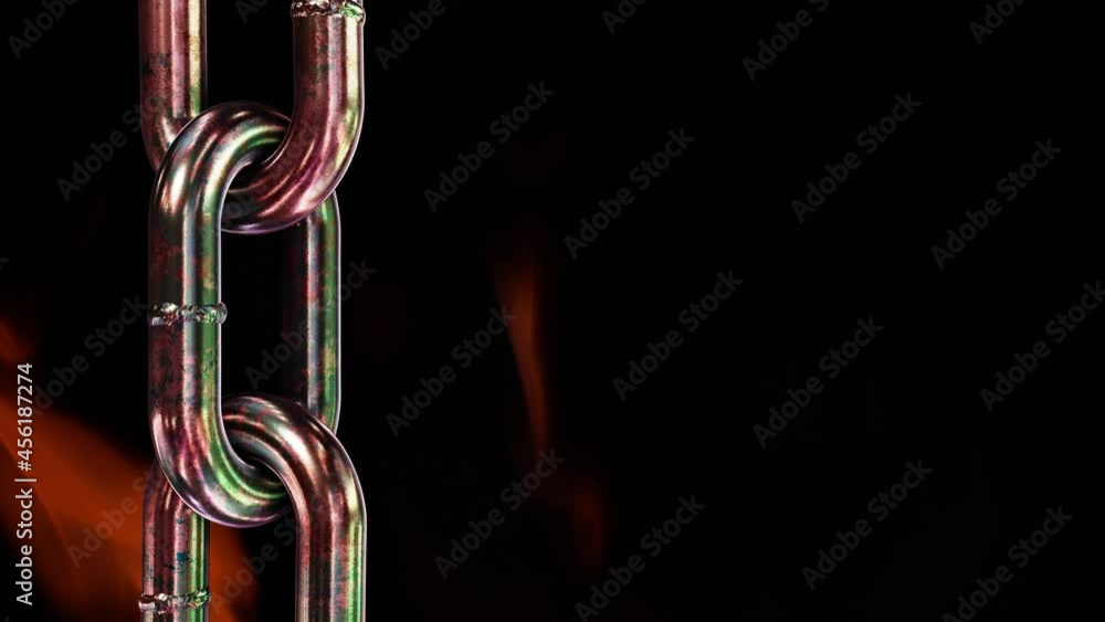 Aufkleber realistic seamless looping closeup side view animation of the spinning aged and rusty copper or bron