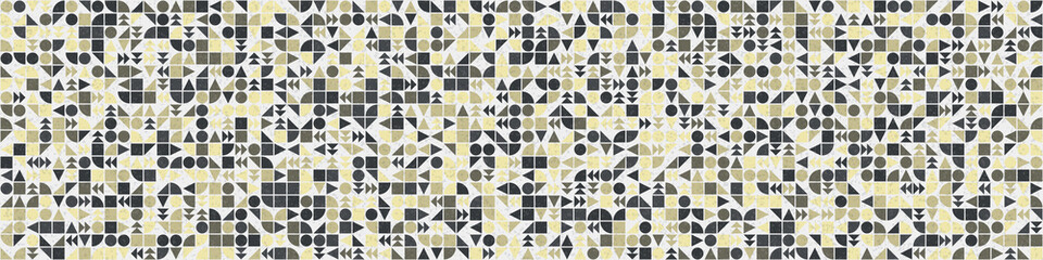 Abstract Geometric Pattern generative computational art illustration