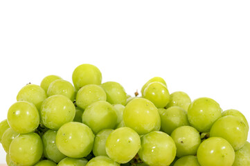 Shine Muscat Grape isolated on white background.