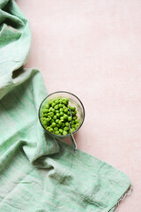 healthy green peas with seasonings