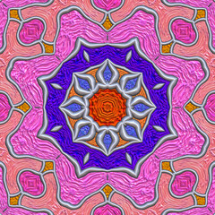 3d effect - abstract colorful octagonal graphic 