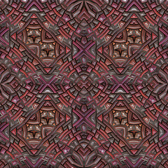 3d effect - abstract mosaic style pattern 