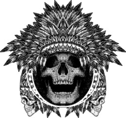skull with apache
