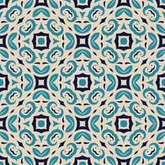 Three colors seamless abstract shape. Simple pattern ornament background