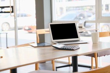 equipment for working on the table at workspace