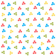 Seamless pattern with colorful flowers. Cute background for your design.