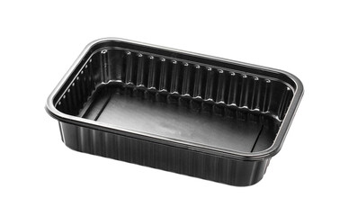 plastic container isolated on white background