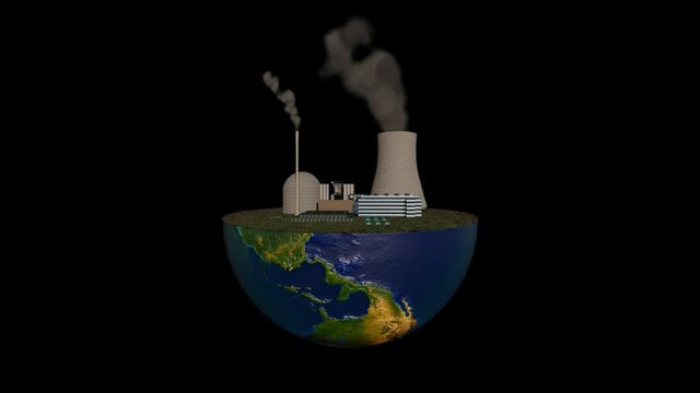 Earth Globe Holding Polluting Factory