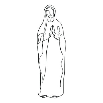 recommend clip art: continuous line drawing of Nativity of Jesus