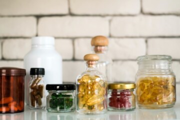 close up many bottle of medicine