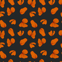 autumn leaves vector seamless pattern. background for fabrics, prints, packaging and postcards