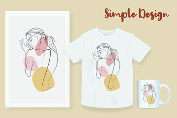 Surreal Faces Continuous line, drawing of set faces and hairstyle, fashion concept, woman beauty minimalist, vector illustration pretty sexy. Contemporary portrait
