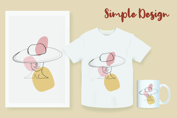 Surreal Faces Continuous line, drawing of set faces and hairstyle, fashion concept, woman beauty minimalist, vector illustration pretty sexy. Contemporary portrait
