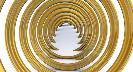 Modern hall wallpaper with helix. Helix graphic design. 3d illustration