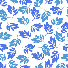 autumn leaves vector seamless pattern. background for fabrics, prints, packaging and postcards