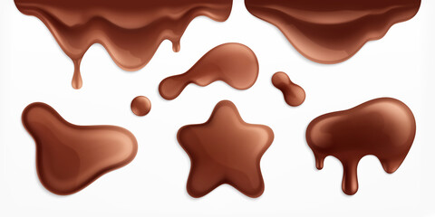 Chocolate Blots Realistic Set