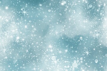Blue winter Christmas snow galaxy sky background