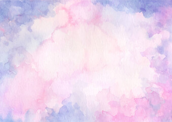 Fototapeta na wymiar Pink purple pastel abstract texture background with watercolor