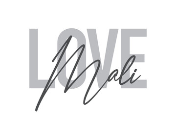 Modern, simple, minimal typographic design of a saying 