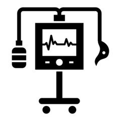 Vector Ventilator Glyph Icon Design