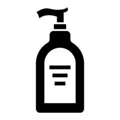  Vector Sanitizer Glyph Icon Design