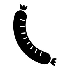  Vector Sausage Glyph Icon Design