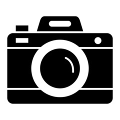 Vector Photo Camera Glyph Icon Design