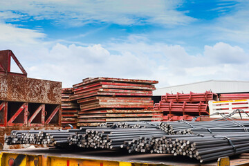 Obraz premium scaffolding steel frame