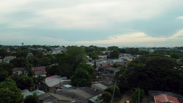 Aerial view of Sincelejo in Cartagena, Colombia