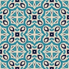 Three colors seamless abstract shape. Simple pattern ornament background