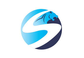 Obraz premium S Logo Design. Speed Network Logo