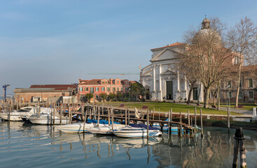 Obraz premium Cityscape of Venice old buildings.