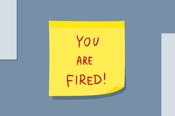 You are fired note