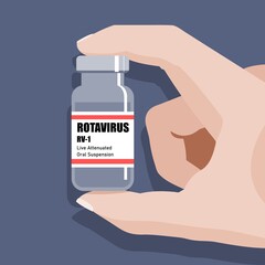 Rotavirus vaccine vial