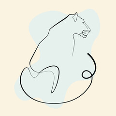 Chinese new year 2022 year of the tiger,  line art character, simple hand drawn asian elements with craft style on background.  (Chinese translation: Happy chinese new year 2022, year of tiger)