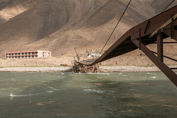 Bridge cross Panjshir river, Afghanistan