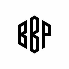 BBP Initial three letter logo hexagon