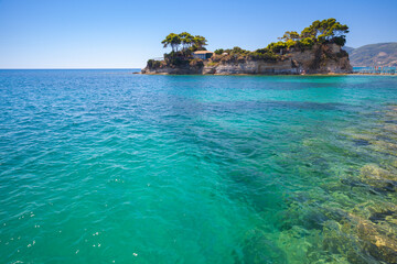 Cameo Island located near Agios Sostis village
