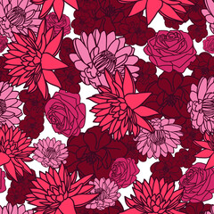 Red flower explosion