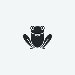 Frog vector icon illustration sign