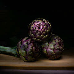 Obraz premium Artichokes Lightpainting