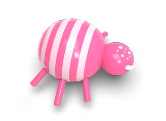 spider candy for halloween on a white background 3d-rendering