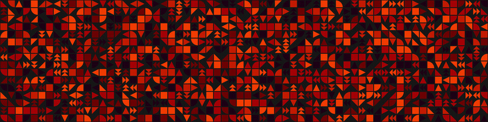 Abstract Geometric Pattern generative computational art illustration