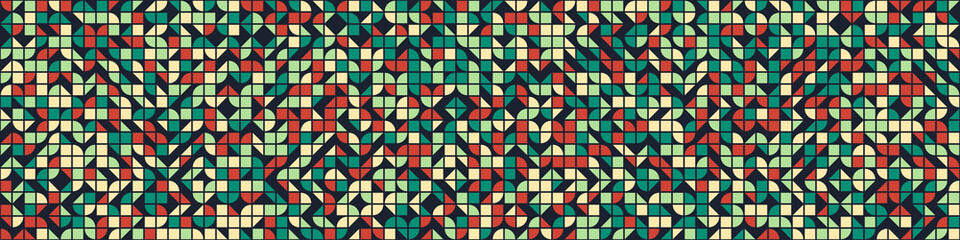Abstract Geometric Pattern generative computational art illustration