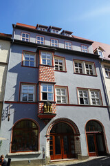 Naumburg an der Saale historische Fassade in der Herrenstraße  